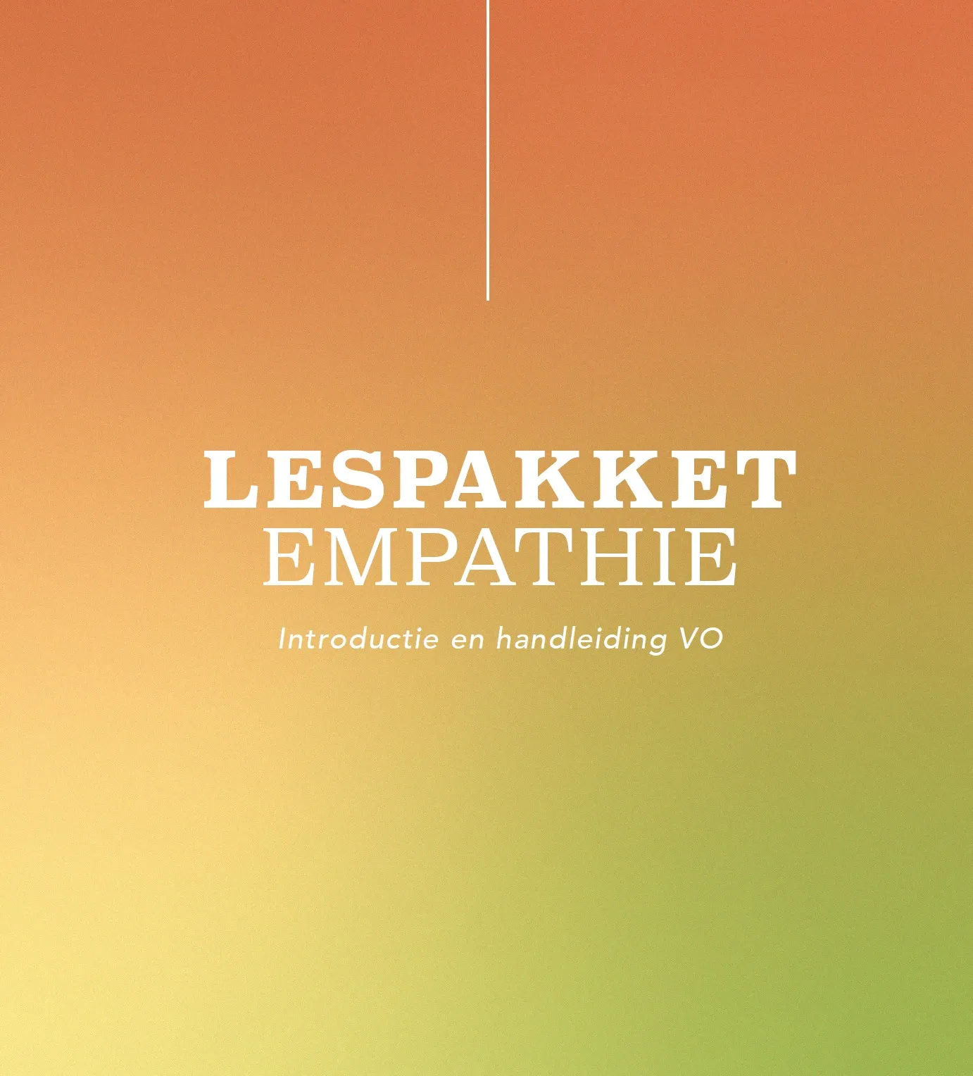 Cover van het lespakket Empathie: introductie en handleiding voor het voortgezet onderwijs